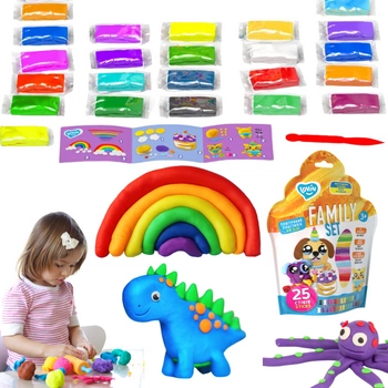 Zestaw Kreatywny Plastelina Ciastolina Kolorowa Masa Plastyczna Nożyk  70159