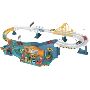 Zestaw Interaktywny Tor Wyścigowy Parking Samochody Światło Dźwięk
